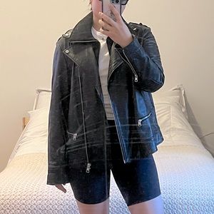 Soia & Kyo Leather Biker Jacket